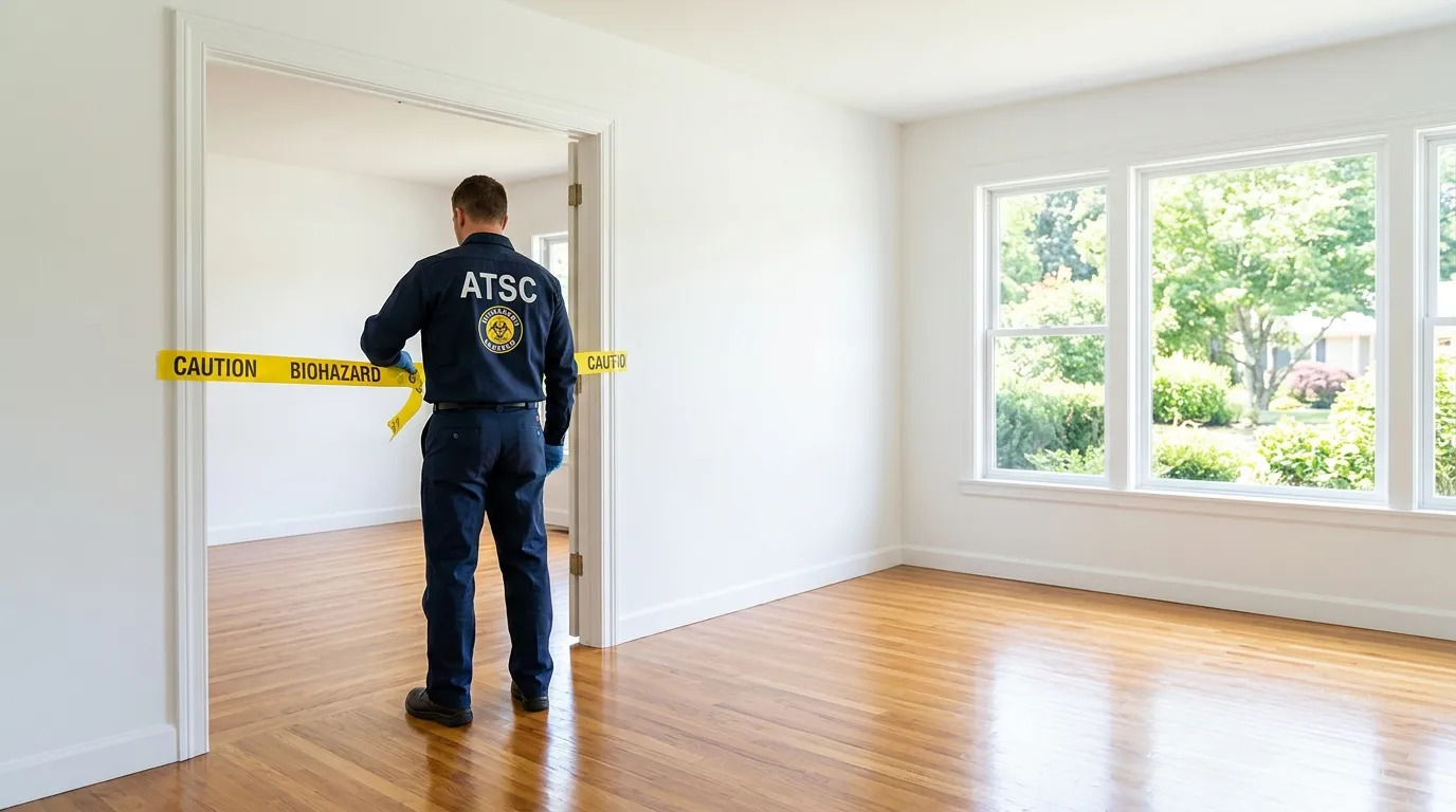 Certified biohazard cleanup crew performing Crime Scene Cleanup in Hidalgo